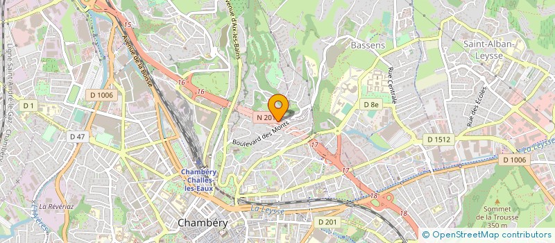 localisation de l'entreprise MADAME ISABELLE ROURE à CHAMBERY
