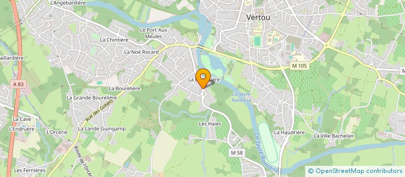 localisation de l'entreprise MADAME ISABELLE ROUSSEAU à VERTOU