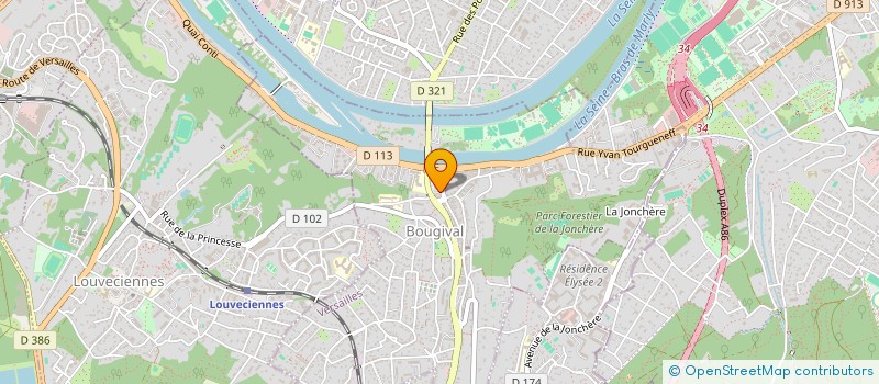 localisation de l'entreprise MADAME ISABELLE ROUSSEAU  BOUGIVAL