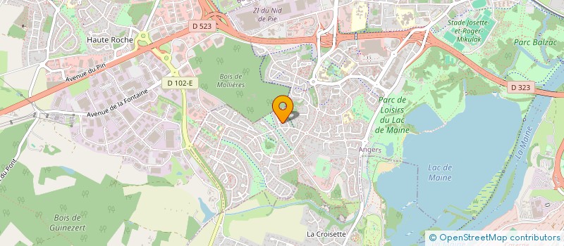 localisation de l'entreprise MADAME ISABELLE ROUSSET à ANGERS
