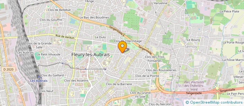localisation de l'entreprise MADAME ISABELLE ROUX à FLEURY-LES-AUBRAIS