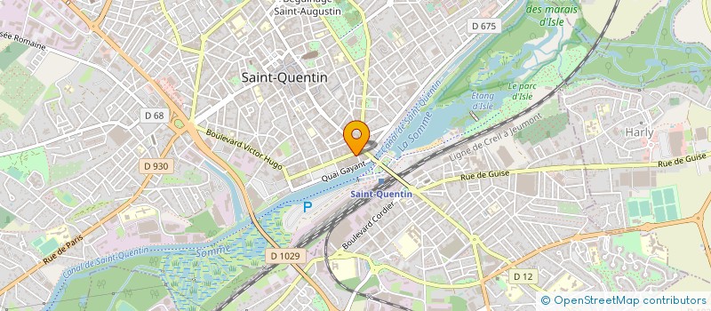 localisation de l'entreprise MADAME ISABELLE ROUZE à SAINT-QUENTIN