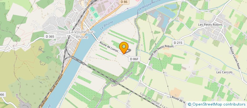 localisation de l'entreprise MADAME ISABELLE ROYE à LA VOULTE-SUR-RHONE