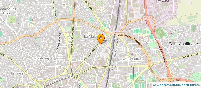 localisation de l'entreprise MADAME ISABELLE ROYER à DIJON