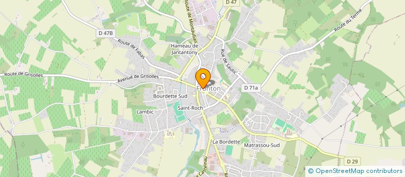 localisation de l'entreprise MADAME ISABELLE ROYO  FRONTON