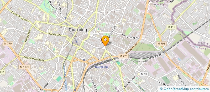 localisation de l'entreprise MADAME ISABELLE ROZIER  TOURCOING