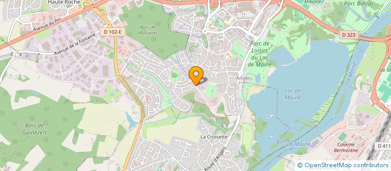 localisation de l'entreprise MADAME ISABELLE RUAU  ANGERS