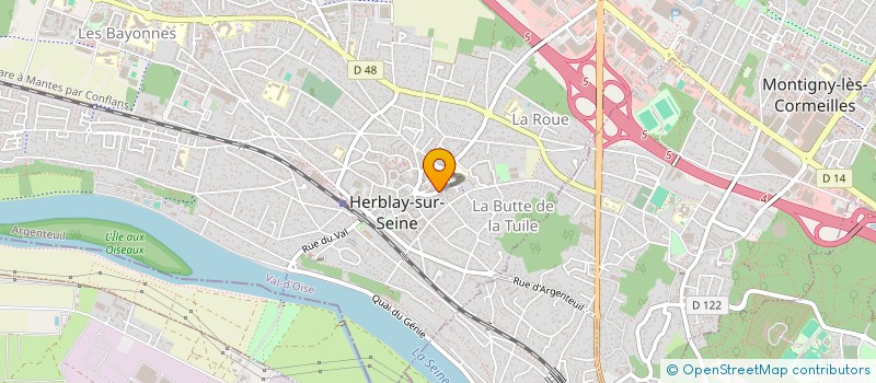 localisation de l'entreprise MADAME ISABELLE RUAULT  HERBLAY-SUR-SEINE