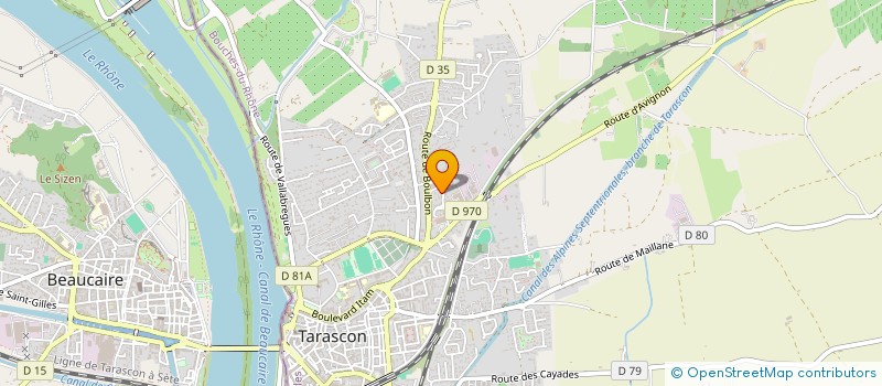 localisation de l'entreprise MADAME ISABELLE RUIZ  TARASCON