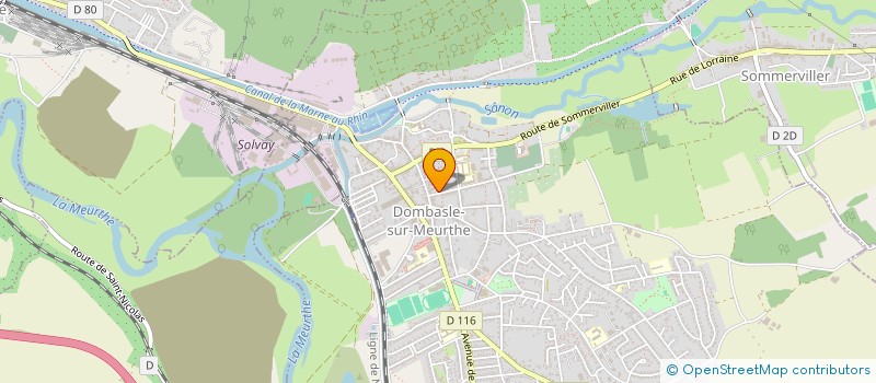 localisation de l'entreprise MADAME ISABELLE RUIZ  DOMBASLE-SUR-MEURTHE