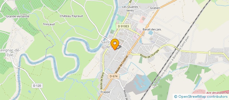 localisation de l'entreprise MADAME ISABELLE RULLIER  COUTRAS