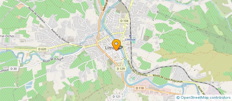 localisation de l'entreprise MADAME ISABELLE SABATIER à LIMOUX