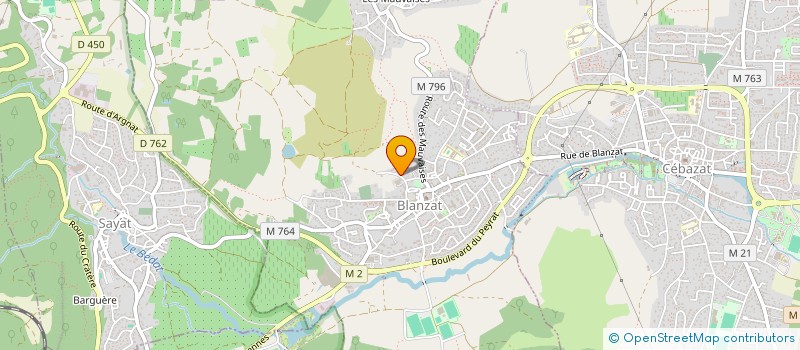 localisation de l'entreprise MADAME ISABELLE SABATIER  BLANZAT