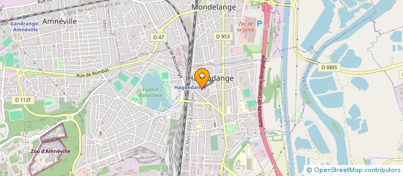 localisation de l'entreprise MADAME ISABELLE SACHER  HAGONDANGE