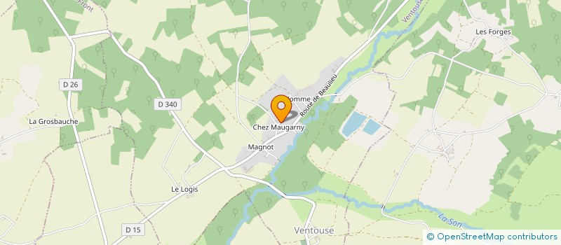 localisation de l'entreprise MADAME ISABELLE SACLET à VENTOUSE
