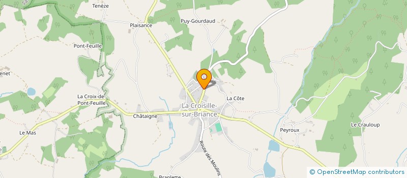 localisation de l'entreprise MADAME ISABELLE SAGE  LA CROISILLE-SUR-BRIANCE