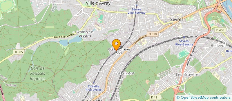 localisation de l'entreprise MADAME ISABELLE SAINSAULIEU à SEVRES
