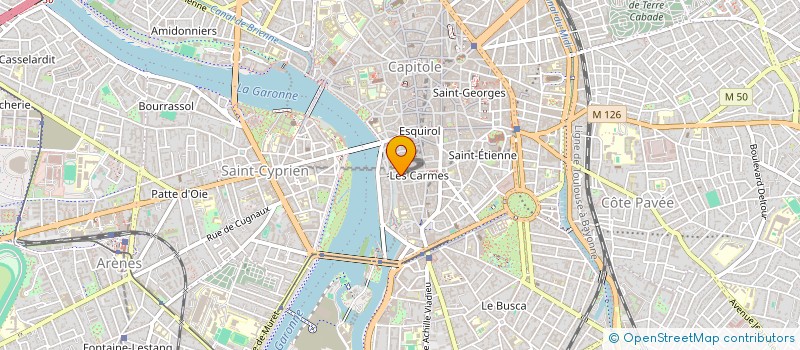 localisation de l'entreprise MADAME ISABELLE SAINT - GEOURS à TOULOUSE