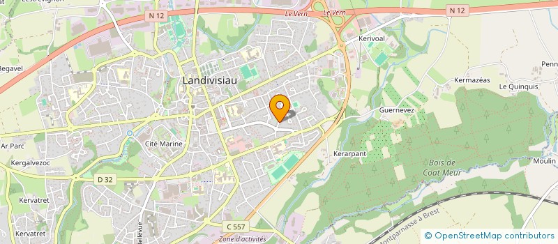 localisation de l'entreprise MADAME ISABELLE SALAUN à LANDIVISIAU