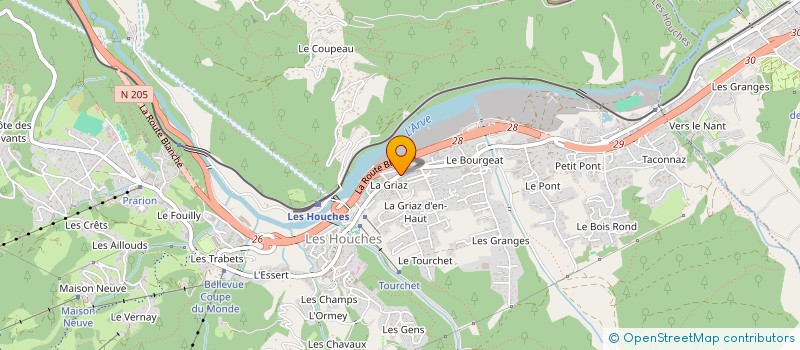 localisation de l'entreprise MADAME ISABELLE SALAZAR  LES HOUCHES