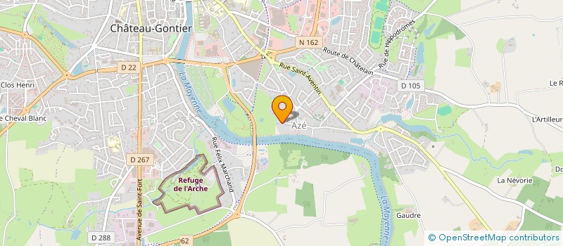 localisation de l'entreprise MADAME ISABELLE SALQUES  CHATEAU-GONTIER-SUR-MAYENNE