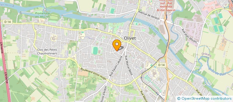 localisation de l'entreprise MADAME ISABELLE SALVADO à OLIVET