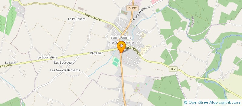 localisation de l'entreprise MADAME ISABELLE SALZAC  SAINT-GENIS-DE-SAINTONGE