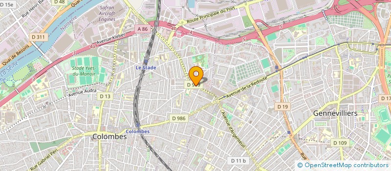 localisation de l'entreprise MADAME ISABELLE SANONER à COLOMBES