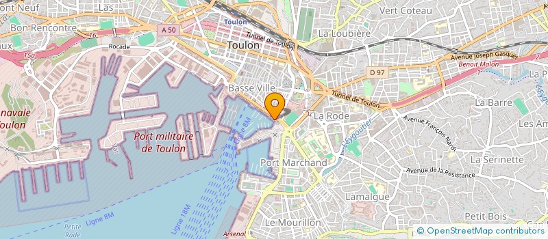 localisation de l'entreprise MADAME ISABELLE SANTIAGO  TOULON