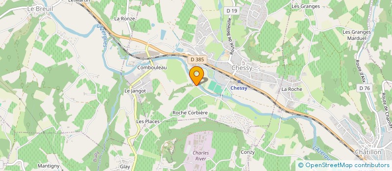 localisation de l'entreprise MADAME ISABELLE SARCEY  CHESSY