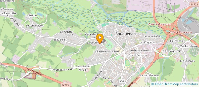 localisation de l'entreprise MADAME ISABELLE SARYAN  BOUGUENAIS