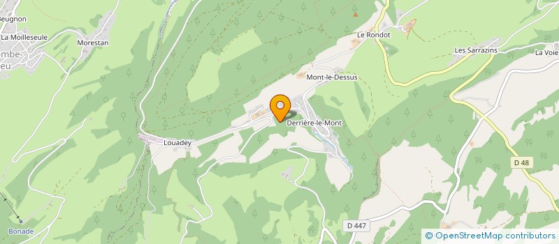 localisation de l'entreprise MADAME ISABELLE SAUGE à MONTLEBON