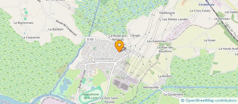 localisation de l'entreprise MADAME ISABELLE SAULNIER  CORDEMAIS