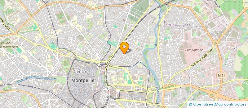 localisation de l'entreprise MADAME ISABELLE SAUNIER  MONTPELLIER