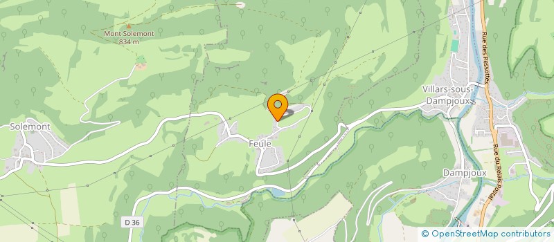 localisation de l'entreprise MADAME ISABELLE SAUNIER  FEULE