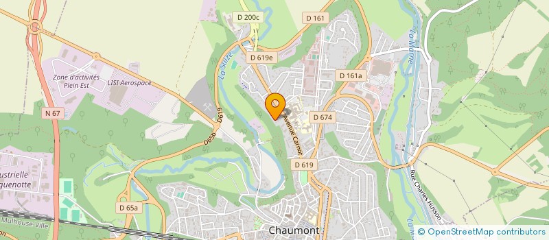 localisation de l'entreprise MADAME ISABELLE SAURIN à CHAUMONT