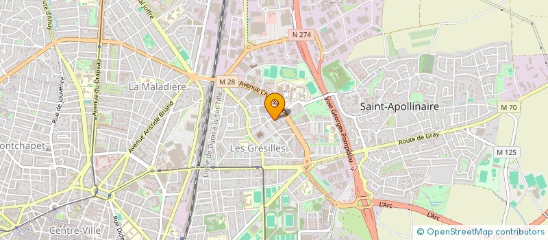 localisation de l'entreprise MADAME ISABELLE SAUSSOL à DIJON