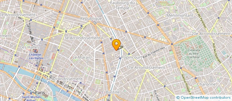 localisation de l'entreprise MADAME ISABELLE SAUVAGE  PARIS