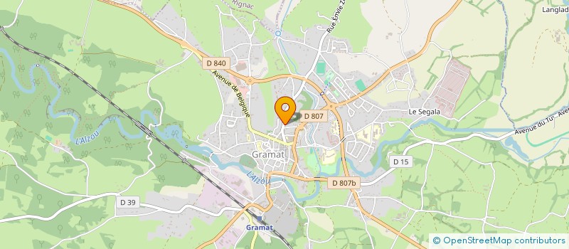 localisation de l'entreprise MADAME ISABELLE SAVARY  GRAMAT