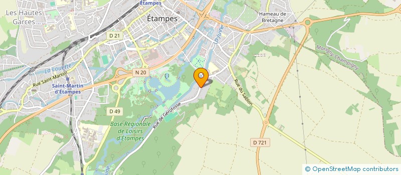 localisation de l'entreprise MADAME ISABELLE SAVIGNAC à ETAMPES