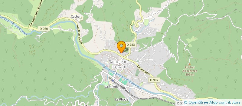 localisation de l'entreprise MADAME ISABELLE SAVIN  SAINT-JEAN-DU-GARD