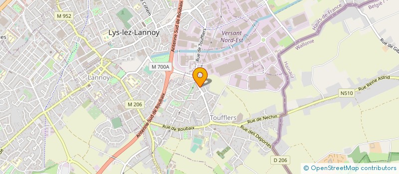 localisation de l'entreprise MADAME ISABELLE SCHEERS  TOUFFLERS