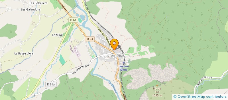 localisation de l'entreprise MADAME ISABELLE SCHILTZ  LUC-EN-DIOIS