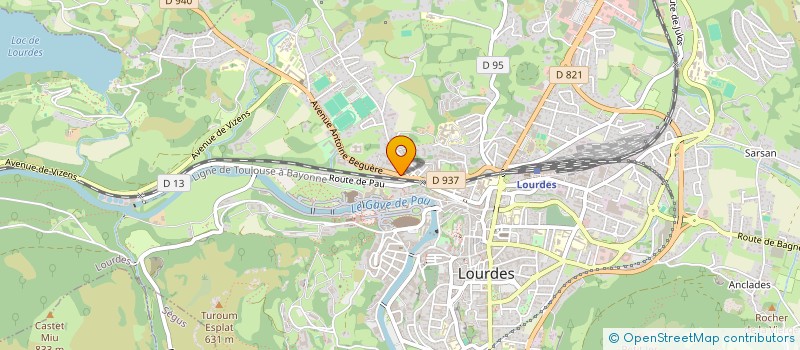 localisation de l'entreprise MADAME ISABELLE SCHNEIDER  LOURDES