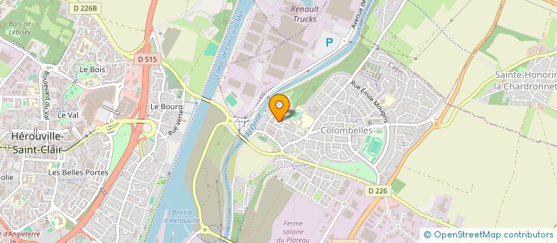 localisation de l'entreprise MADAME ISABELLE SCHUBNEL  COLOMBELLES