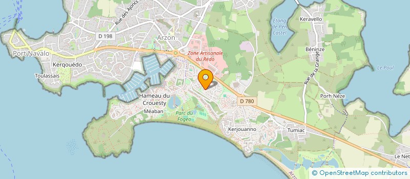 localisation de l'entreprise MADAME ISABELLE SCHULTZ  ARZON