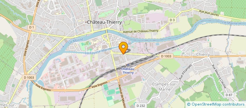 localisation de l'entreprise MADAME ISABELLE SCIANIMANICA  CHATEAU-THIERRY