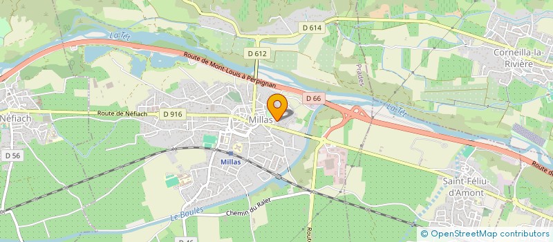 localisation de l'entreprise MADAME ISABELLE SCOUARNEC  MILLAS