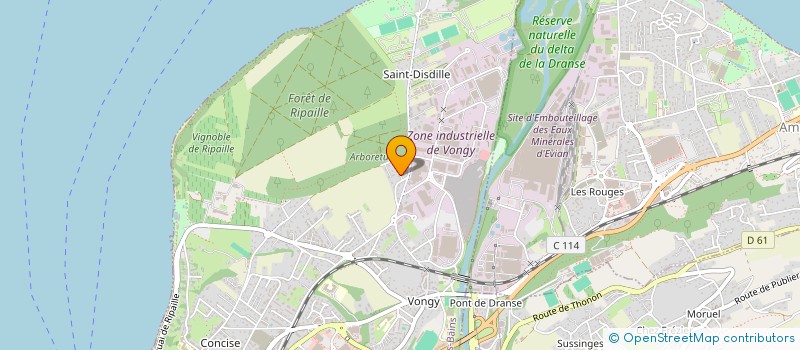 localisation de l'entreprise MADAME ISABELLE SEGALA à THONON-LES-BAINS