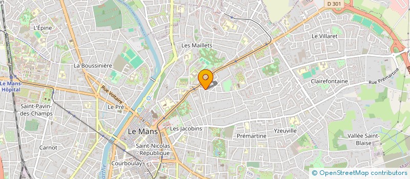 localisation de l'entreprise MADAME ISABELLE SEGUIN  LE MANS